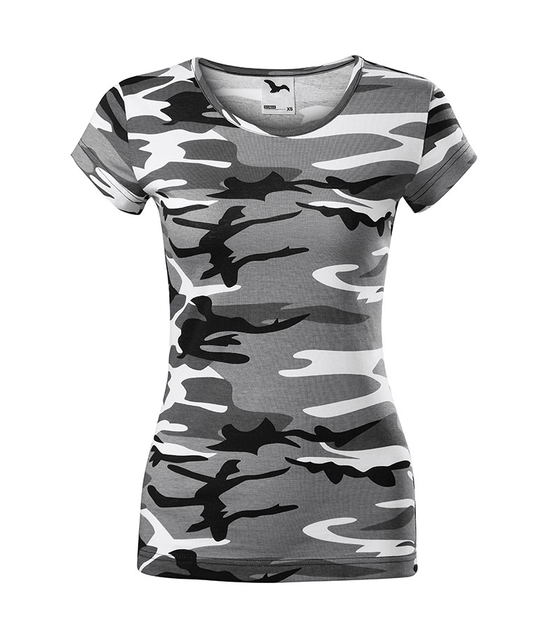 Tricou Camuflaj - Femei-Camuflaj Gri